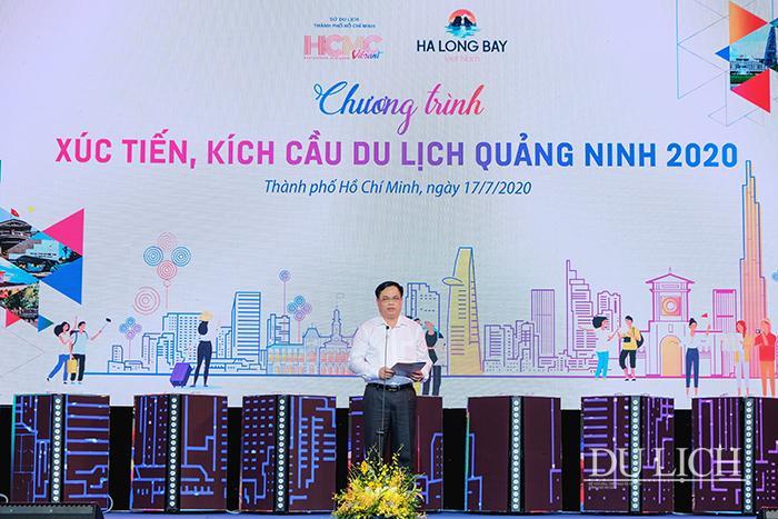 Giám đốc Sở Du lịch Quảng Ninh Phạm Ngọc Thủy phát biểu tại sự kiện